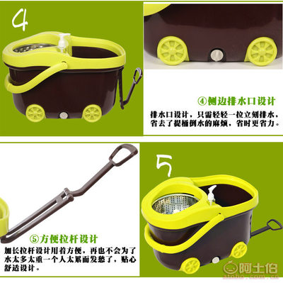 廣州美耐2014新上市跑車(chē)款旋轉(zhuǎn)鋼籃好神拖把 工廠現(xiàn)貨批發(fā)，引領(lǐng)清潔新潮流